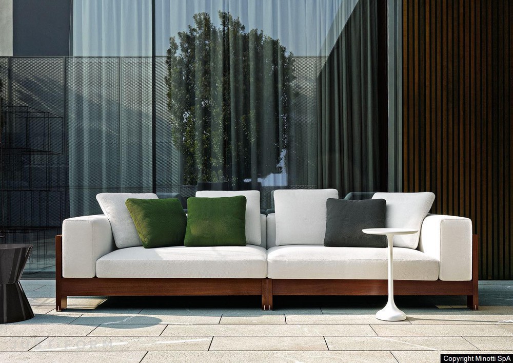 Садовый диван Alison Iroko Outdoor фабрика Minotti фотография № 15