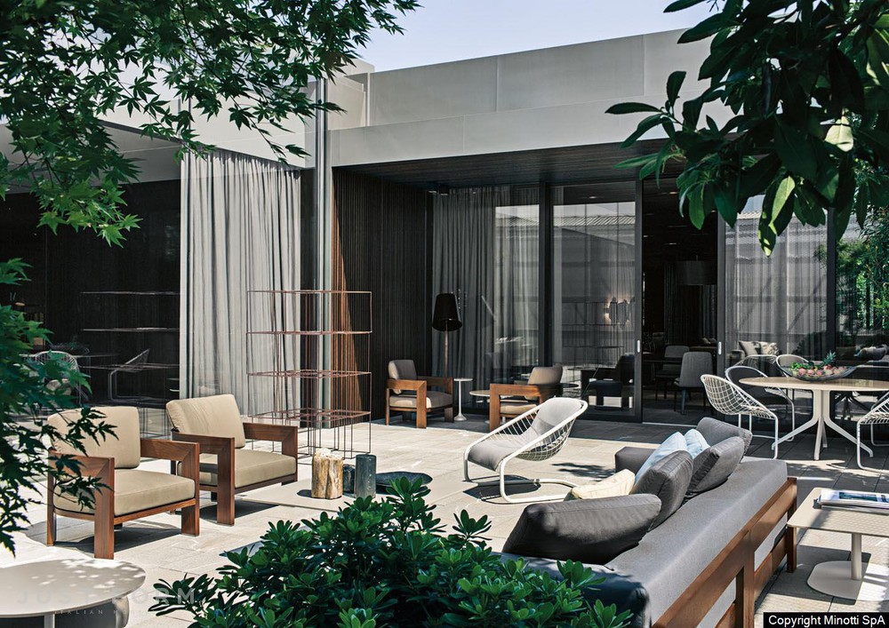 Садовый диван Alison Iroko Outdoor фабрика Minotti фотография № 18