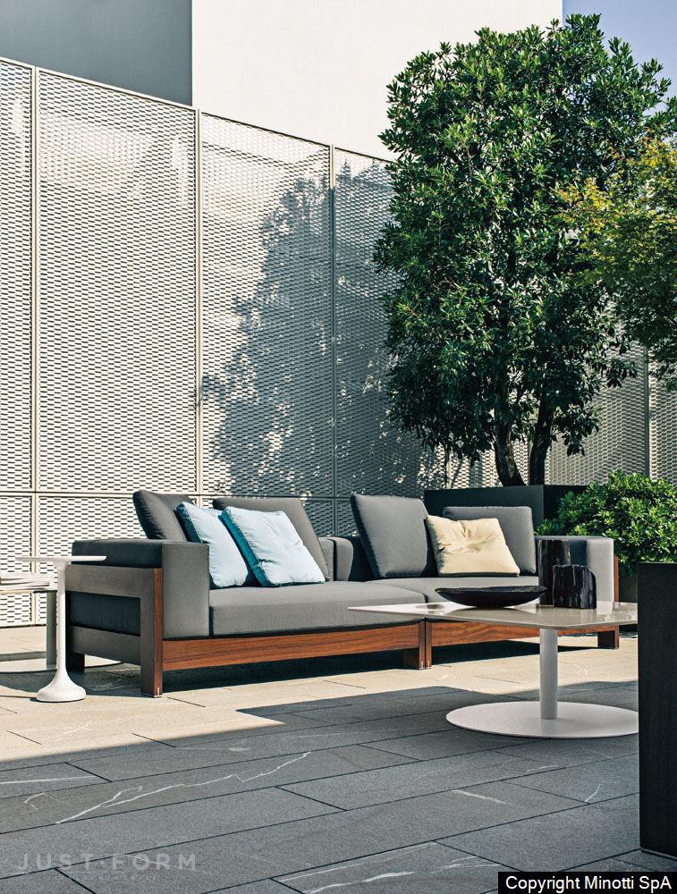 Садовый диван Alison Iroko Outdoor фабрика Minotti фотография № 20