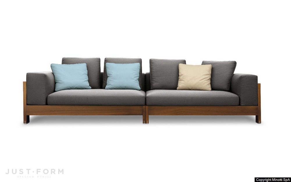 Садовый диван Alison Iroko Outdoor фабрика Minotti фотография № 1