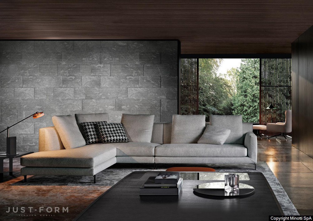Модульный диван Allen фабрика Minotti фотография № 6