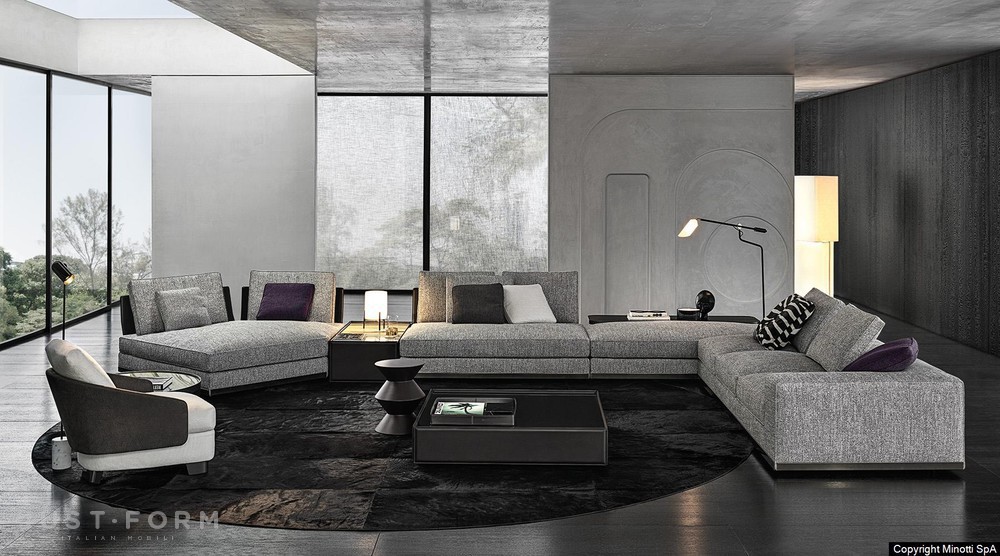 Модульный диван West фабрика Minotti фотография № 4