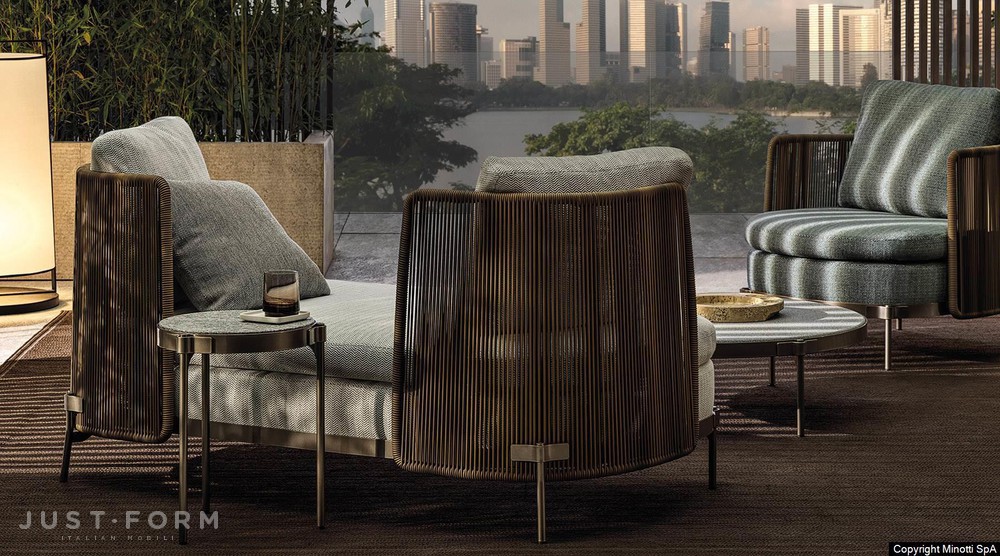 Садовый диван Tape "Cord" Outdoor фабрика Minotti фотография № 13