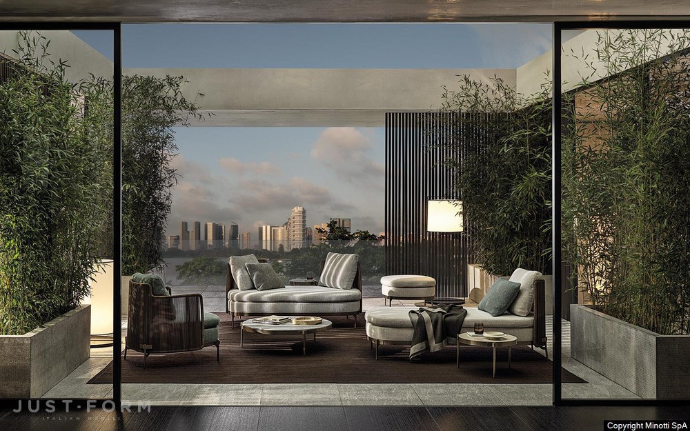 Садовый диван Tape "Cord" Outdoor фабрика Minotti фотография № 12