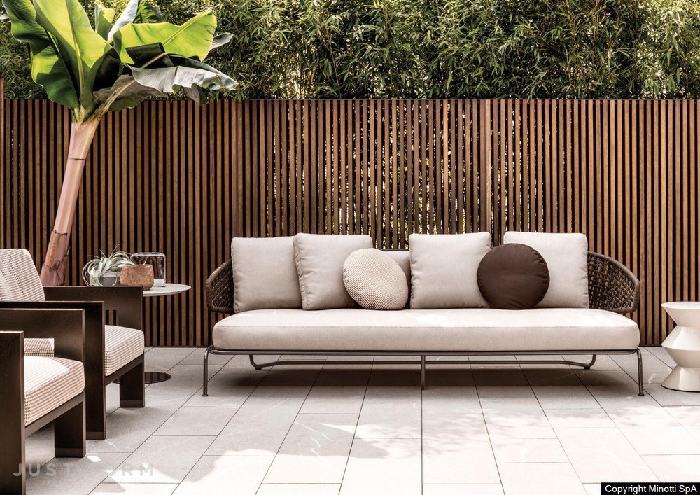 Садовый диван Aston "Cord" Outdoor фабрика Minotti фотография № 5