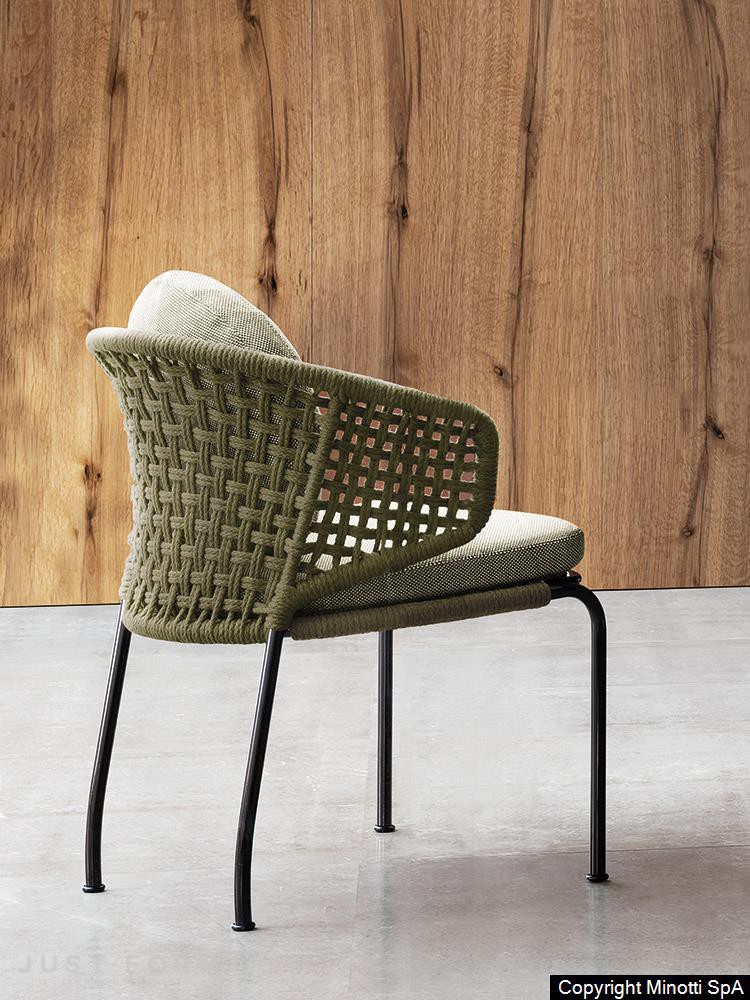 Садовый стул Aston "Cord" Outdoor Chair фабрика Minotti фотография № 3