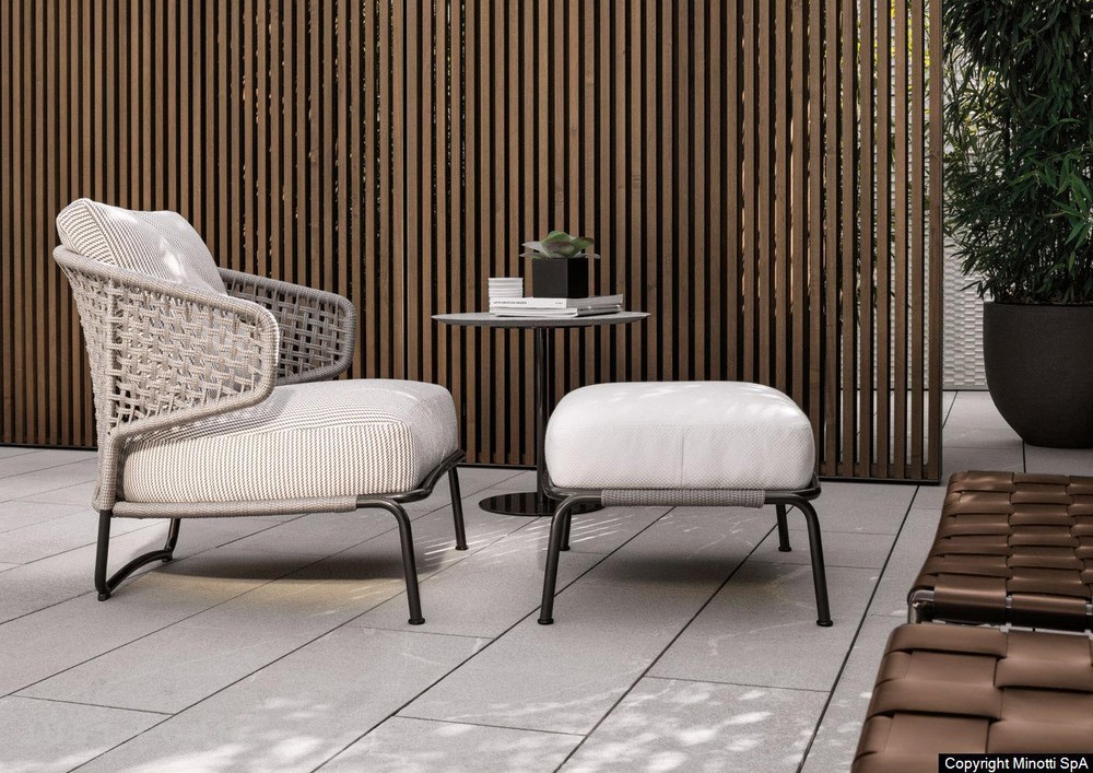 Садовое кресло Aston "Cord" Outdoor фабрика Minotti фотография № 8