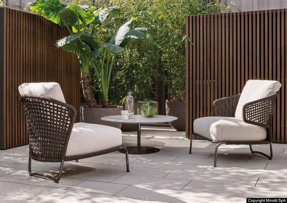 Садовое кресло Aston "Cord" Outdoor фабрика Minotti фотография № 9