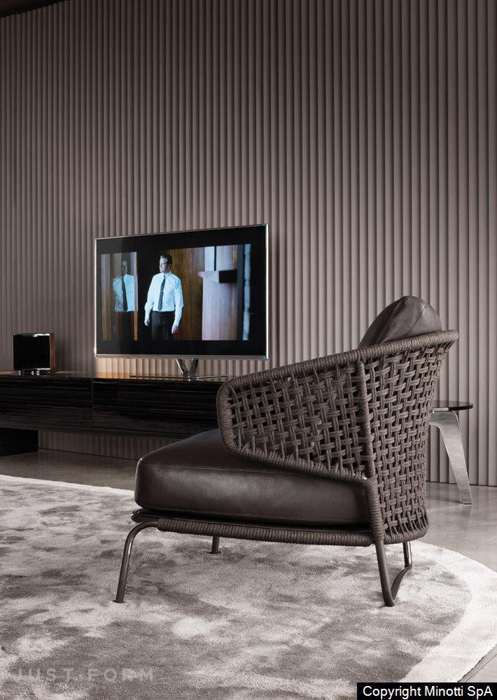 Кресло Aston "Cord" Indoor фабрика Minotti фотография № 8