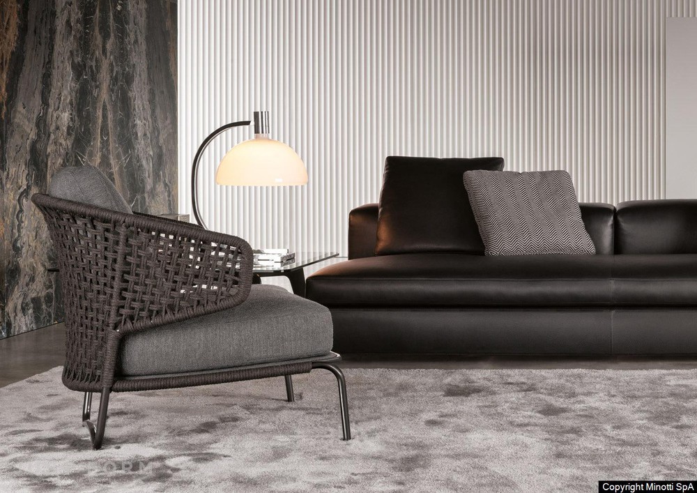Кресло Aston "Cord" Indoor фабрика Minotti фотография № 7