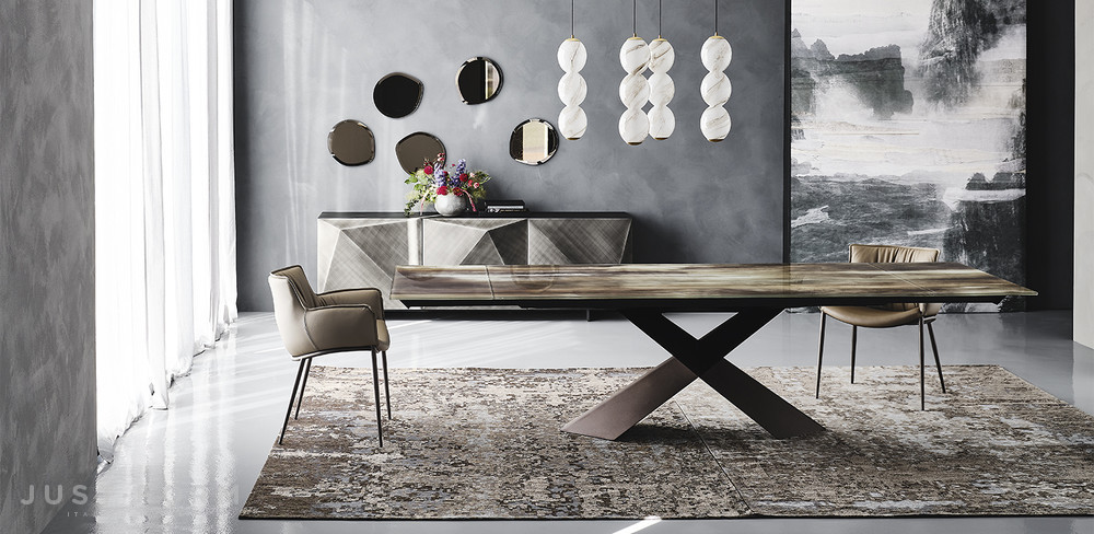 Обеденный стол Tyron Crystalart Drive фабрика Cattelan Italia фотография № 3