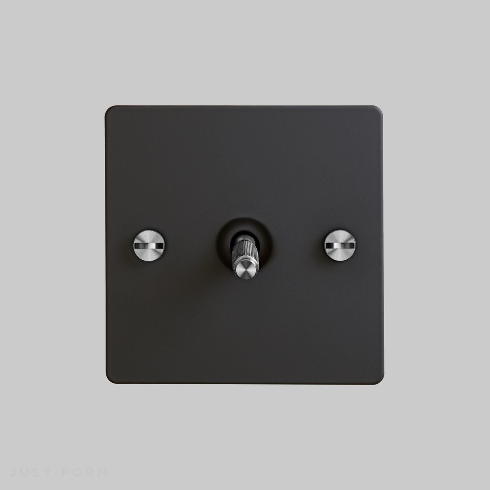 Однотумблерный переключатель 1G Toggle Switch / Black / Steel фабрика Buster + Punch фотография № 2