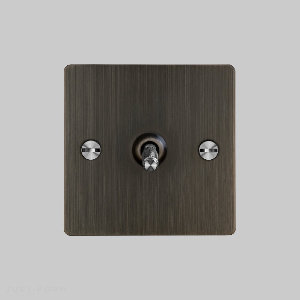 Однотумблерный переключатель 1G Toggle Switch / Smoked Bronze / Steel фабрика Buster + Punch фотография № 2