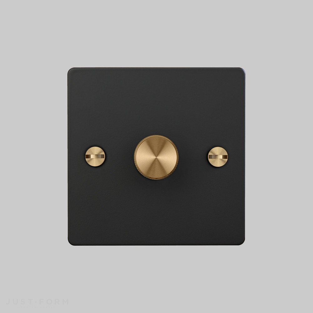 Одинарный диммер 1G Dimmer / Black / Brass фабрика Buster + Punch фотография № 2