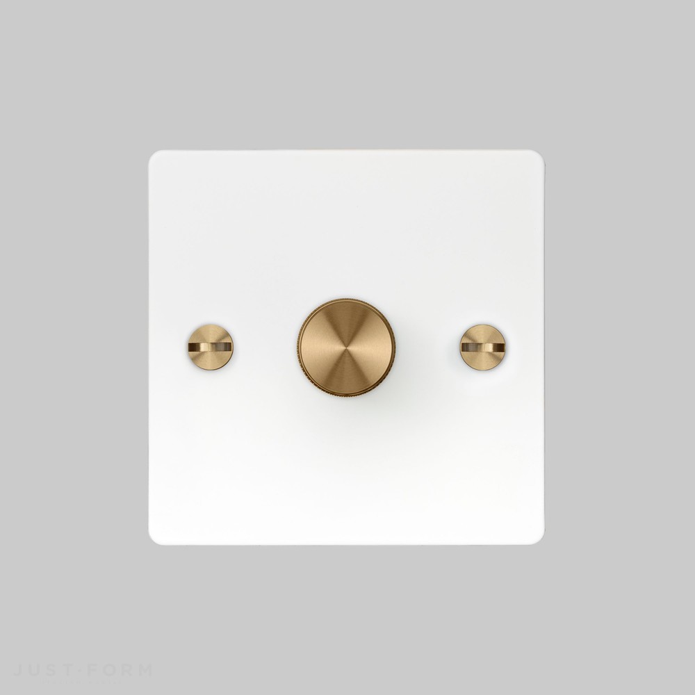 Одинарный диммер 1G Dimmer / White / Brass фабрика Buster + Punch фотография № 2