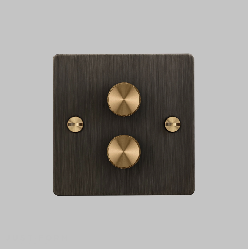 Двойной диммер 2G Dimmer / Smoked Bronze / Brass фабрика Buster + Punch фотография № 2