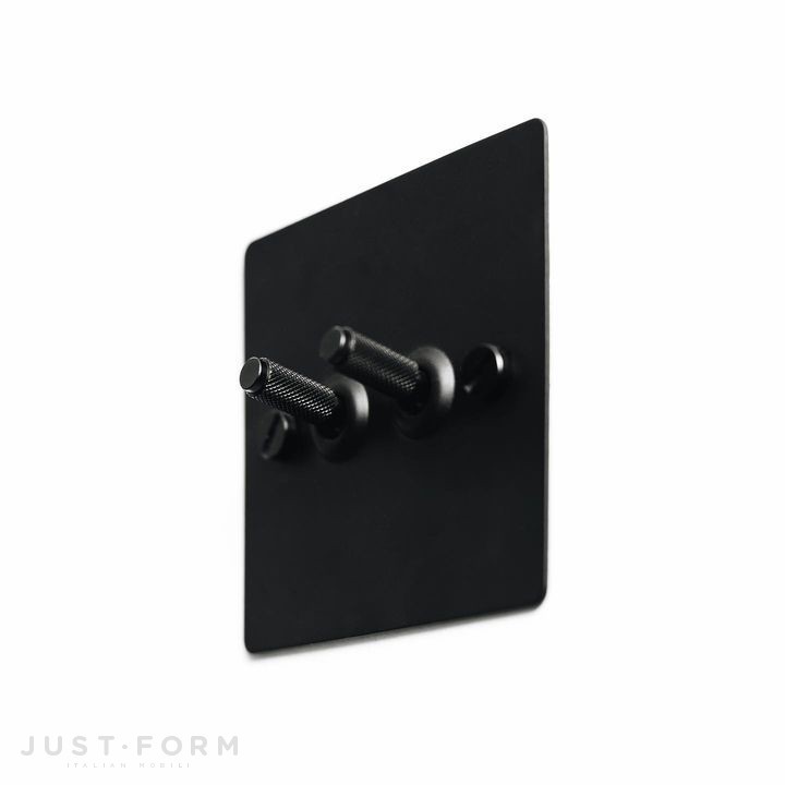 Двухтумблерный переключатель 2G Toggle Switch / Black / Steel фабрика Buster + Punch фотография № 6