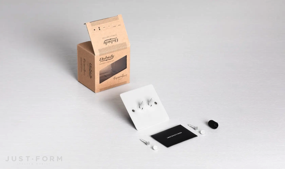 Двухтумблерный переключатель 2G Toggle Switch / White фабрика Buster + Punch фотография № 3