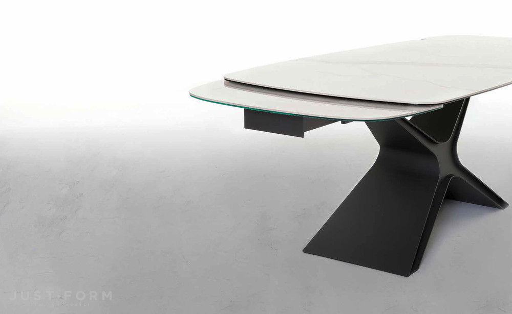 Стеклянный стол Calliope XXl фабрика Tonin Casa фотография № 2