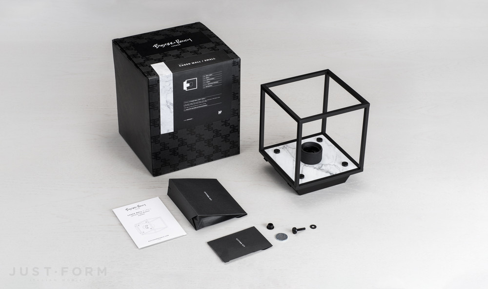 Бра Caged Wall / Small / Black Marble фабрика Buster + Punch фотография № 12