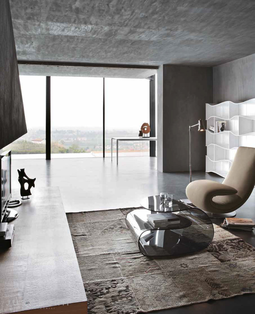 Стеклянный столик Line фабрика Tonin Casa фотография № 4