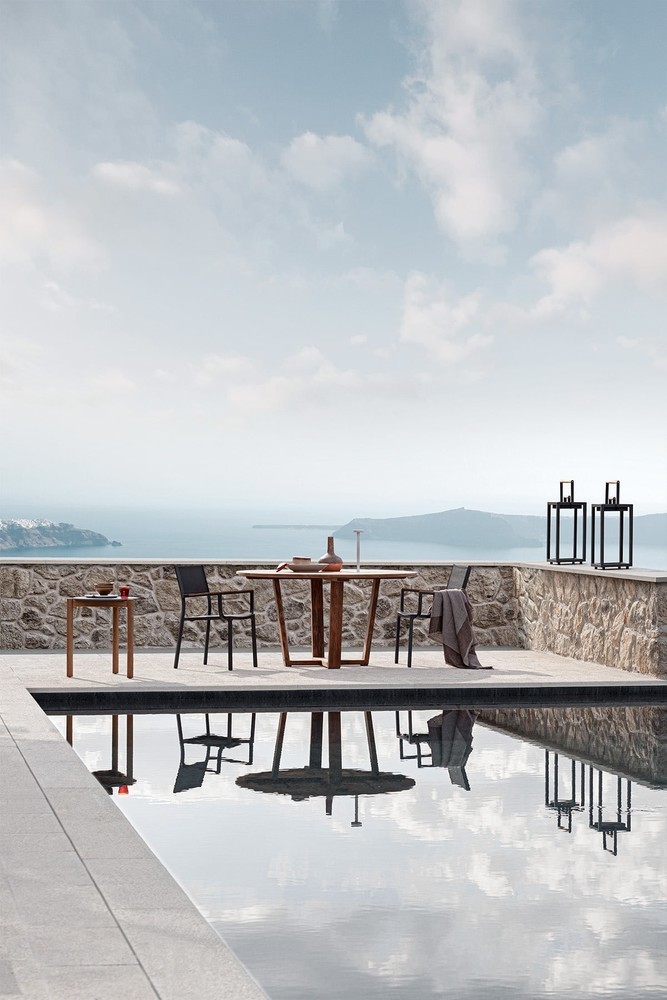 Придиванный столик для сада Lodge Service Table фабрика Atmosphera фотография № 2