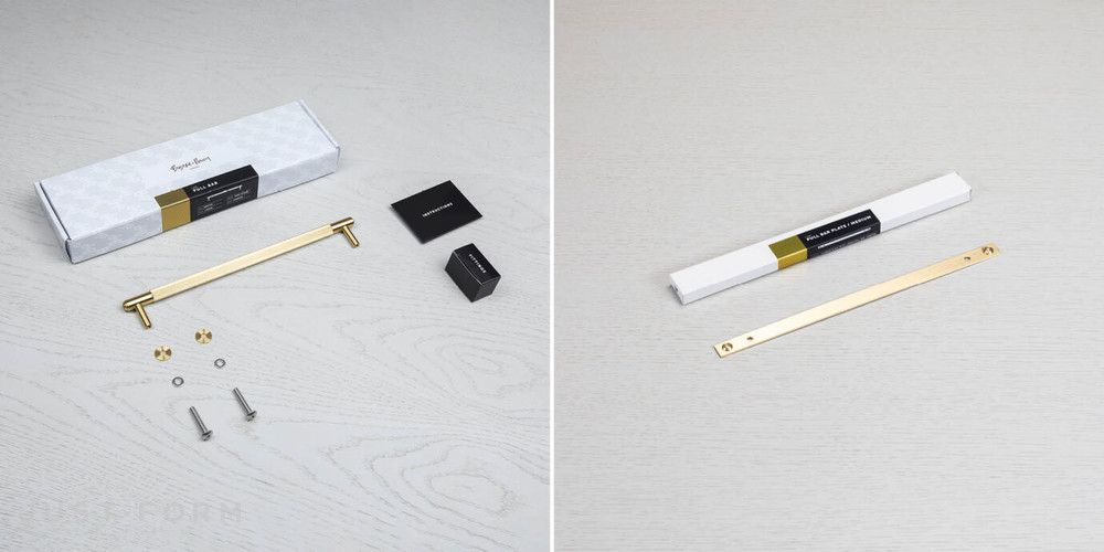 Ручка для мебели Pull Bar / Plate / Linear / Brass фабрика Buster + Punch фотография № 9