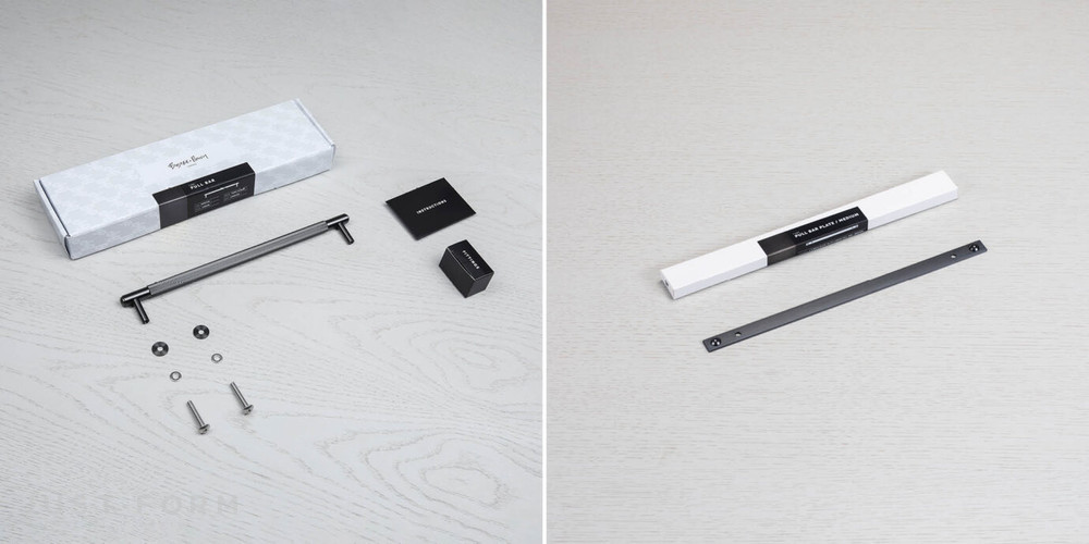 Ручка для мебели Pull Bar / Plate / Linear / Gun Metal фабрика Buster + Punch фотография № 9