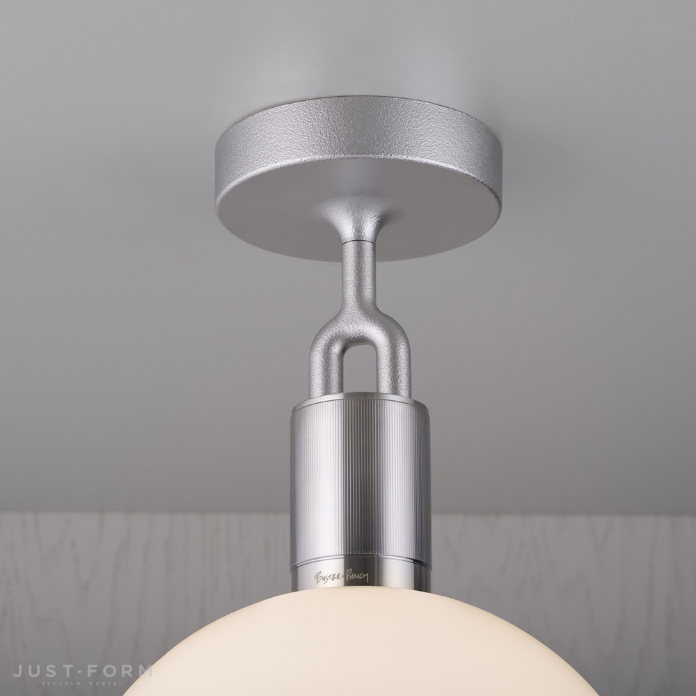 Потолочный светильник Forked Ceiling / Globe / Opal / Medium / Steel фабрика Buster + Punch фотография № 2