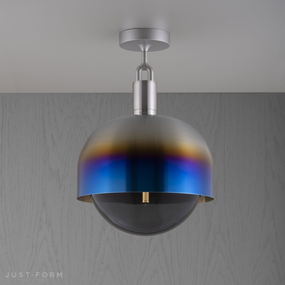 Потолочный светильник Forked Ceiling / Shade / Globe / Smoked / Large / Burnt Steel фабрика Buster + Punch фотография № 1