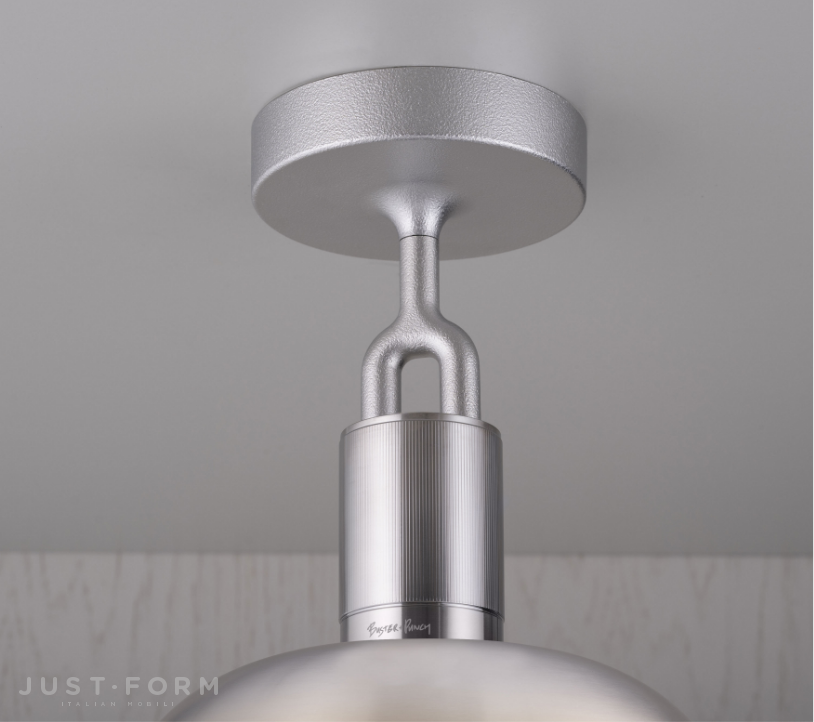 Потолочный светильник Forked Ceiling / Shade / Globe / Smoked / Large / Burnt Steel фабрика Buster + Punch фотография № 2