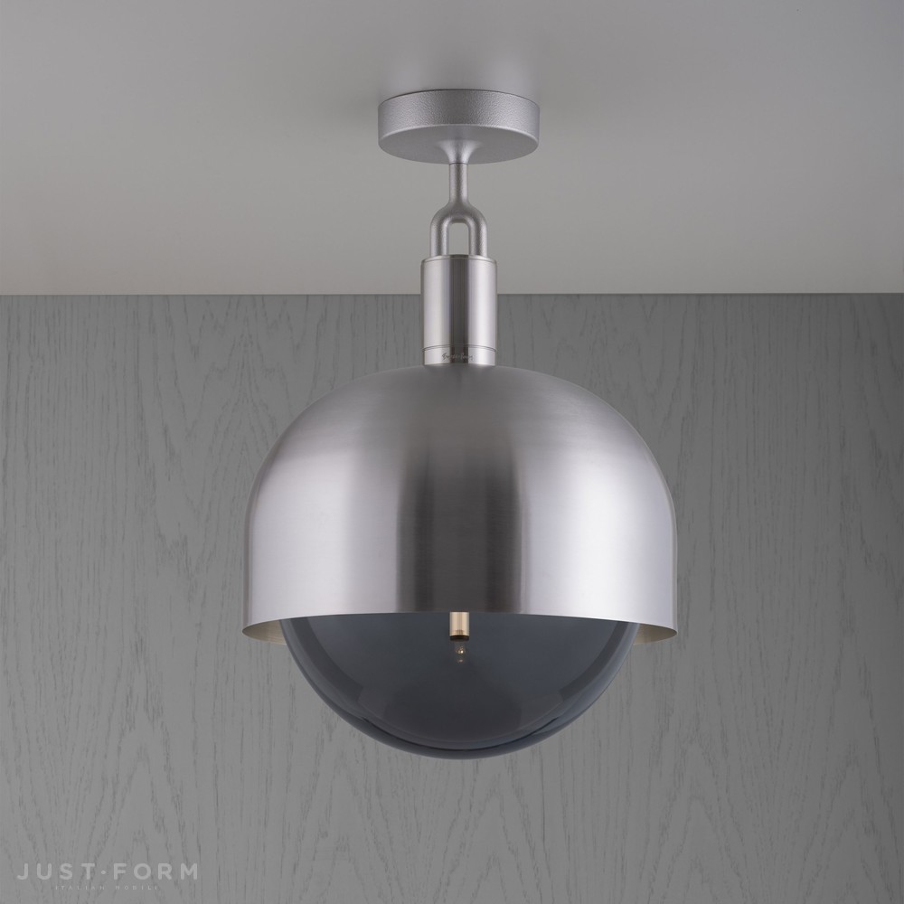 Потолочный светильник Forked Ceiling / Shade / Globe / Smoked / Large / Steel фабрика Buster + Punch фотография № 1