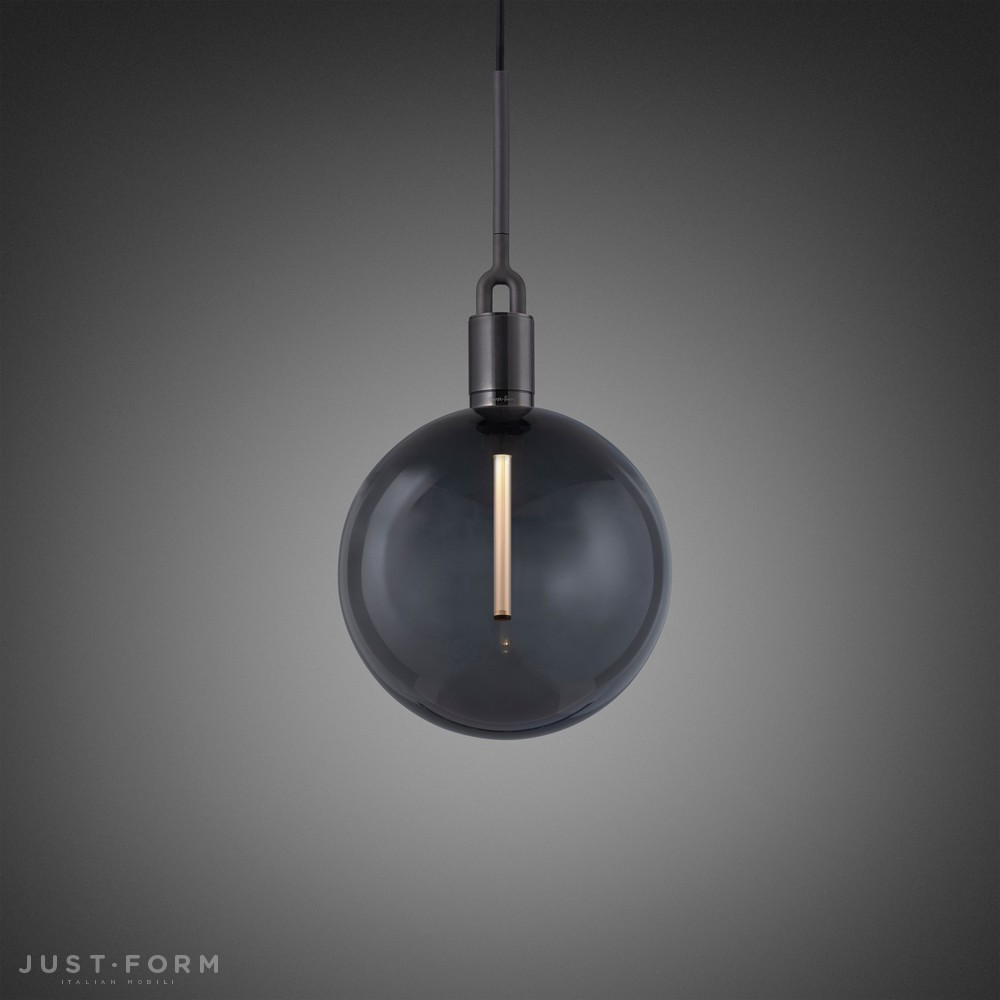 Подвесной светильник Forked Pendant / Globe / Smoked / Large / Gun Metal фабрика Buster + Punch фотография № 1