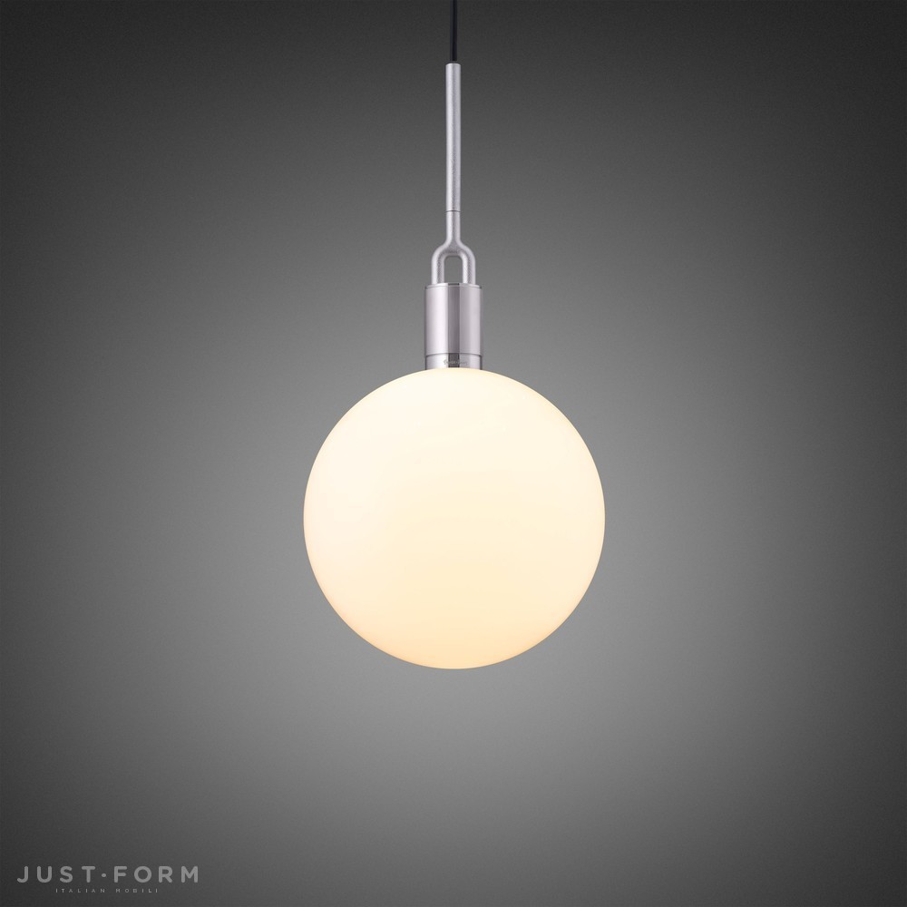 Подвесной светильник Forked Pendant / Globe / Opal / Large / Steel фабрика Buster + Punch фотография № 1