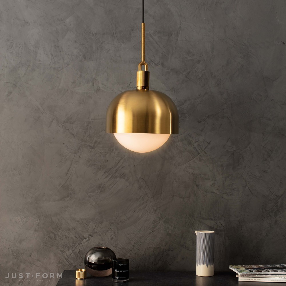 Подвесной светильник Forked Pendant / Shade / Globe / Opal / Large / Brass фабрика Buster + Punch фотография № 3