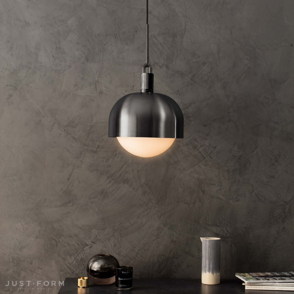 Подвесной светильник Forked Pendant / Shade / Globe / Opal / Large / Gun Metal фабрика Buster + Punch фотография № 3