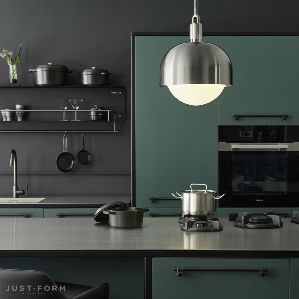 Подвесной светильник Forked Pendant / Shade / Globe / Opal / Large / Steel фабрика Buster + Punch фотография № 3
