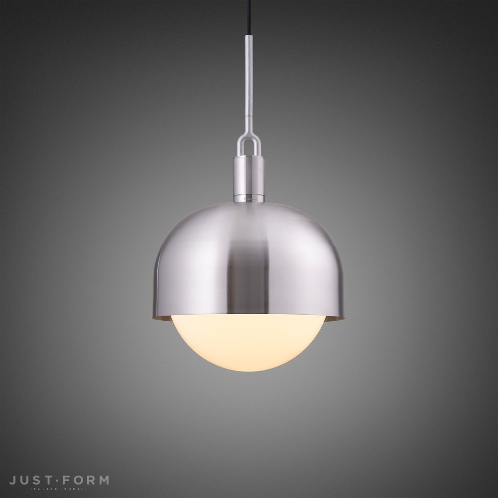 Подвесной светильник Forked Pendant / Shade / Globe / Opal / Large / Steel фабрика Buster + Punch фотография № 1