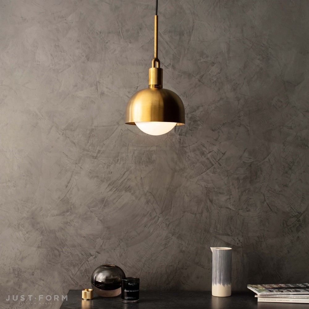 Подвесной светильник Forked Pendant / Shade / Globe / Opal / Medium / Brass фабрика Buster + Punch фотография № 3