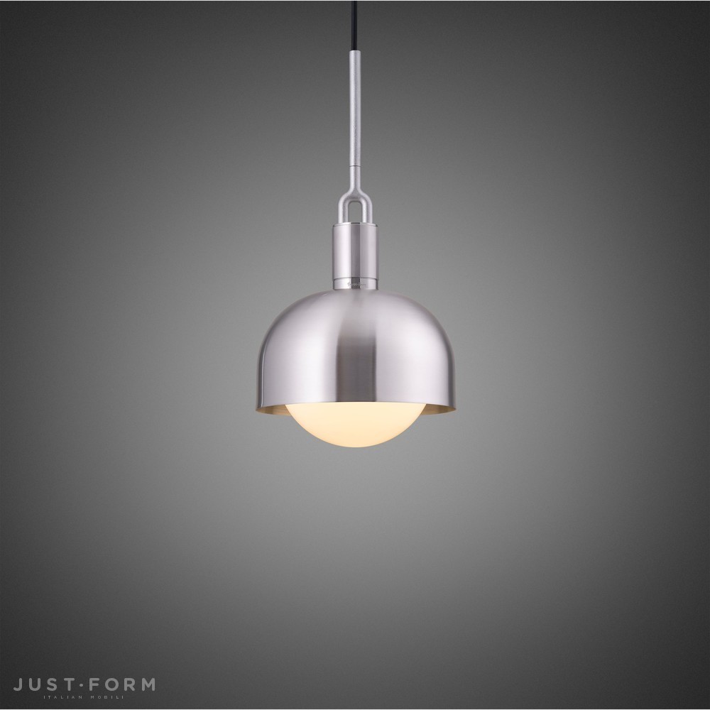Подвесной светильник Forked Pendant / Shade / Globe / Opal / Medium / Steel фабрика Buster + Punch фотография № 1