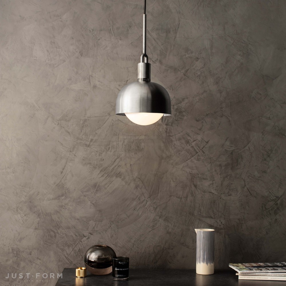 Подвесной светильник Forked Pendant / Shade / Globe / Opal / Medium / Steel фабрика Buster + Punch фотография № 3