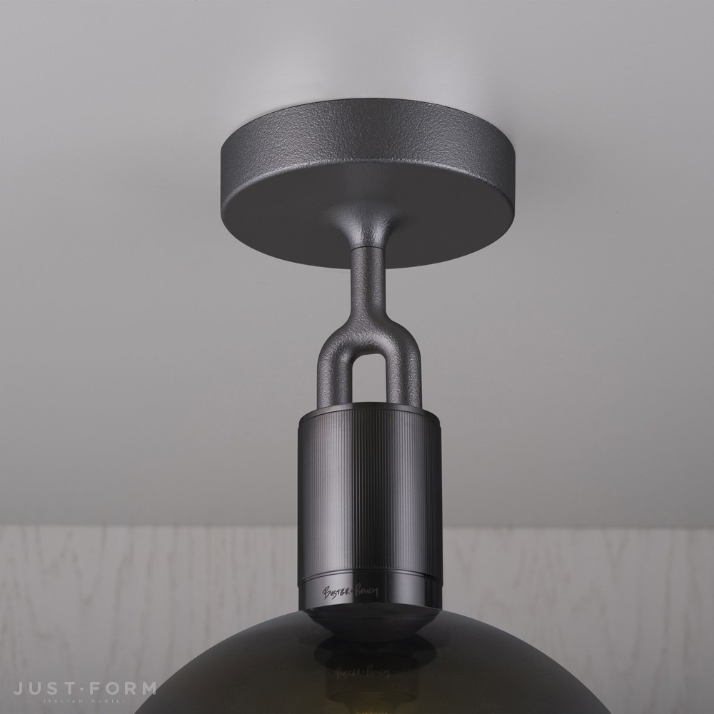 Потолочный светильник Forked Ceiling / Globe / Smoked / Medium / Gun Metal фабрика Buster + Punch фотография № 2