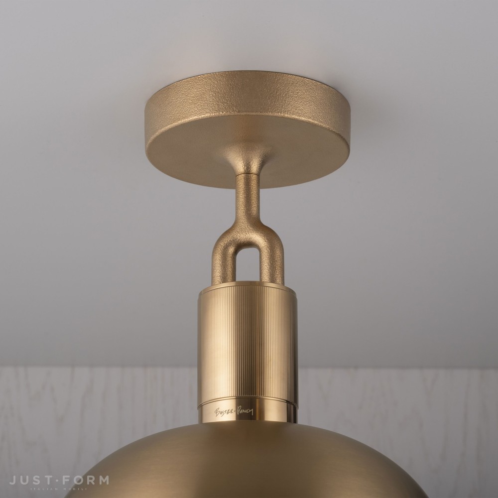 Потолочный светильник Forked Ceiling / Shade / Globe / Smoked / Medium / Brass фабрика Buster + Punch фотография № 2