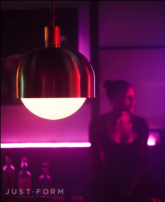 Потолочный светильник Forked Ceiling / Shade / Globe / Opal / Large / Brass фабрика Buster + Punch фотография № 3