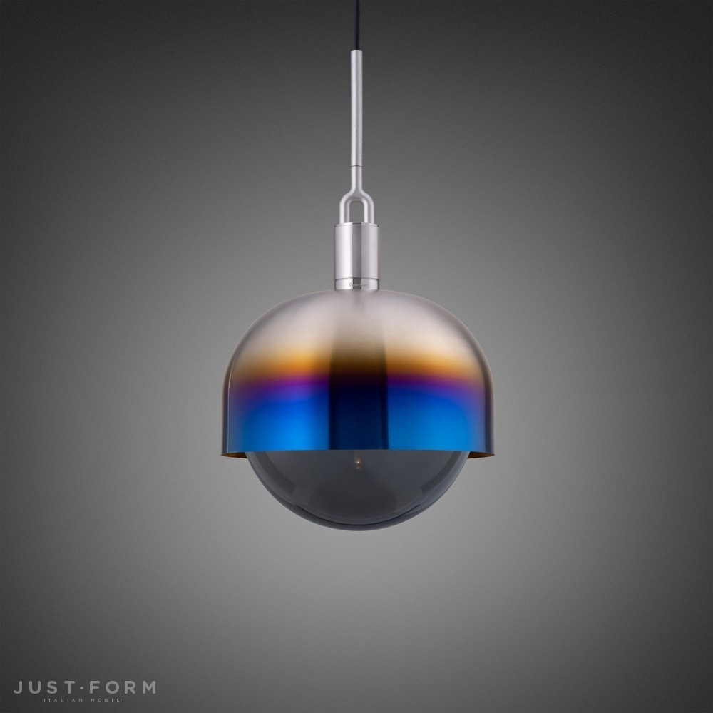 Подвесной светильник Forked Pendant / Shade / Globe / Smoked / Large / Burnt Steel фабрика Buster + Punch фотография № 1