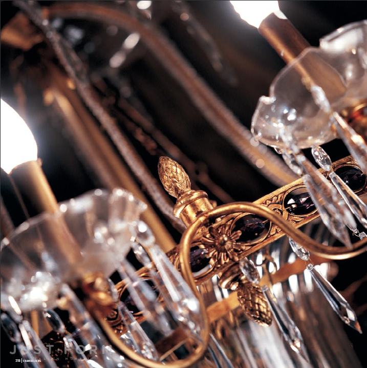 Хрустальная люстра Chandelier CHA-1310/8+1 фабрика Jumbo Collection фотография № 2