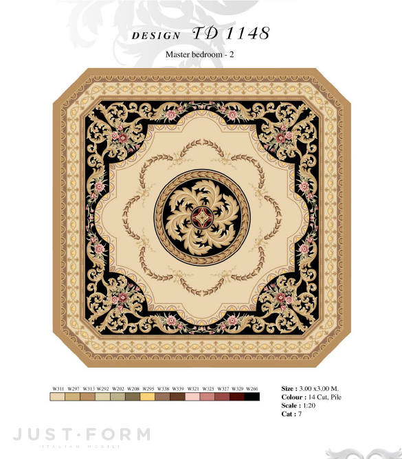 Квадратный ковер Design TD 1148 фабрика Jumbo Collection фотография № 1