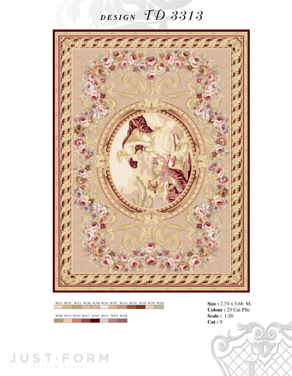 Прямоугольный ковер Design TD 3313 фабрика Jumbo Collection фотография № 1