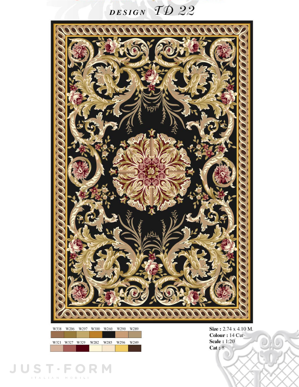 Прямоугольный ковер Design TD 22 фабрика Jumbo Collection фотография № 1