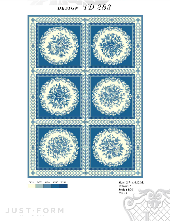 Прямоугольный ковер Design TD 283 фабрика Jumbo Collection фотография № 1